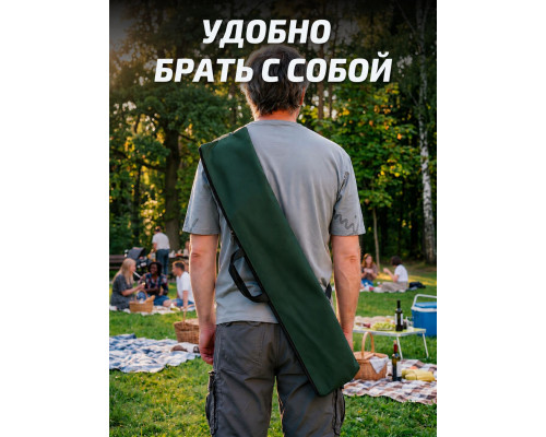 Чехол для шампуров 83 см зелёная