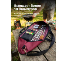 Чехол для шампуров 83 см бордовая